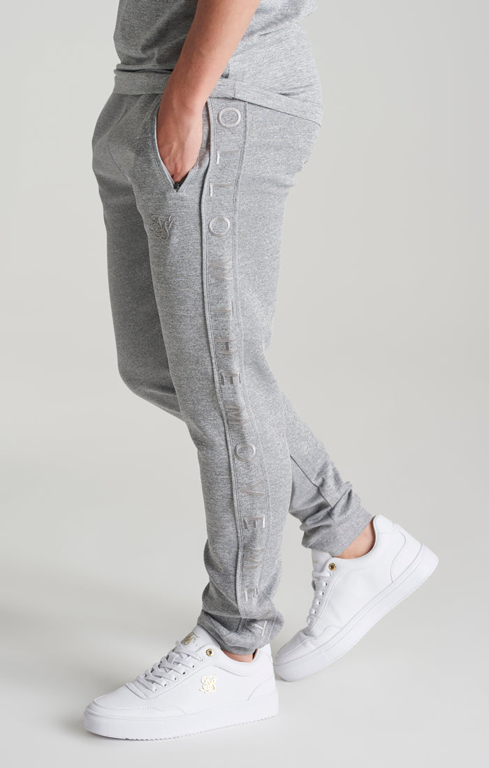 Boys Grey Marl Panelled Jogger