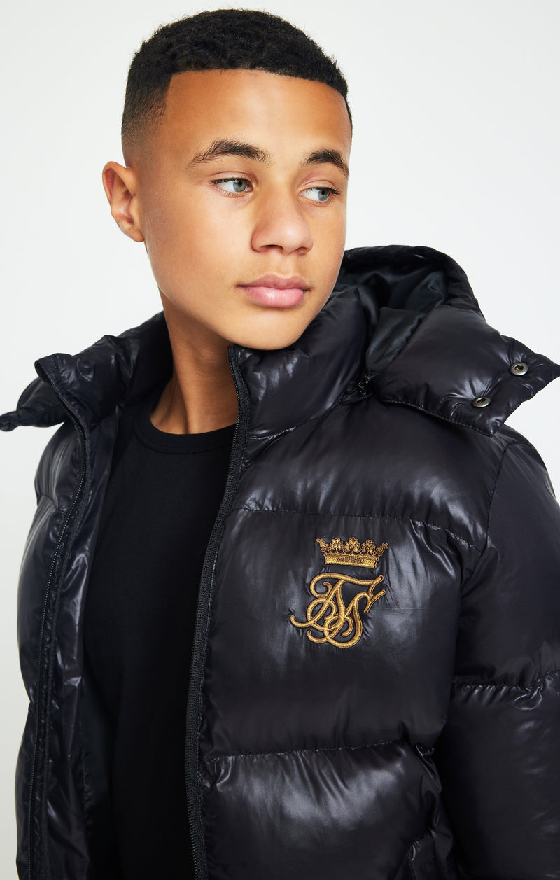 Boys Messi x SikSilk Black Bubble Jacket (1)