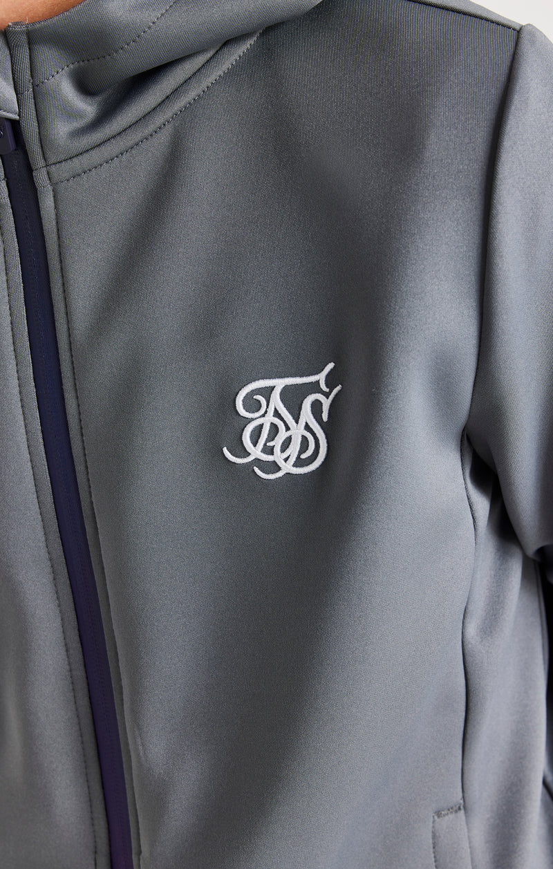 SikSilk Navigate Fade Zip Through - Grey (1)