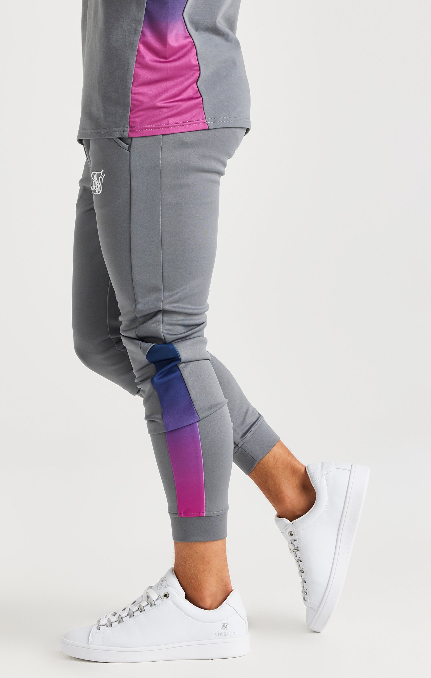 Load image into Gallery viewer, SikSilk Navigate Fade Panel Trousers - Grey (1)