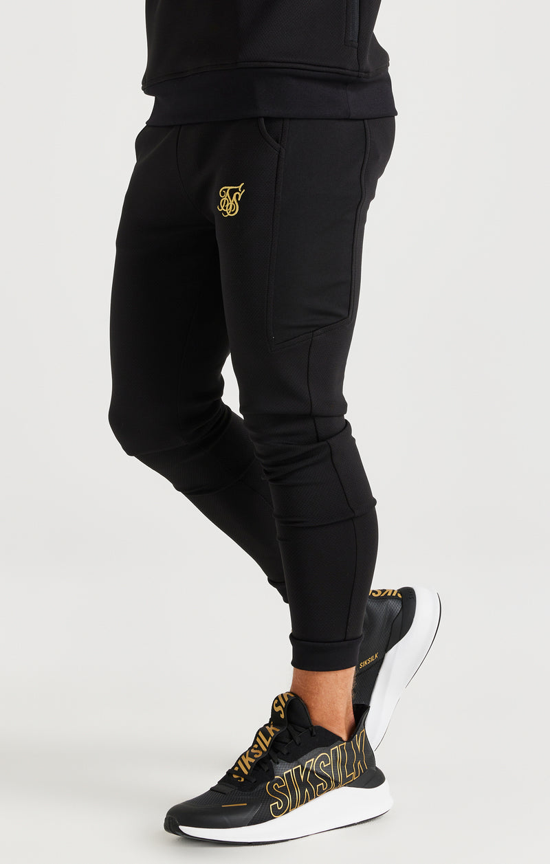 SikSilk Retro Scope Trousers - Black
