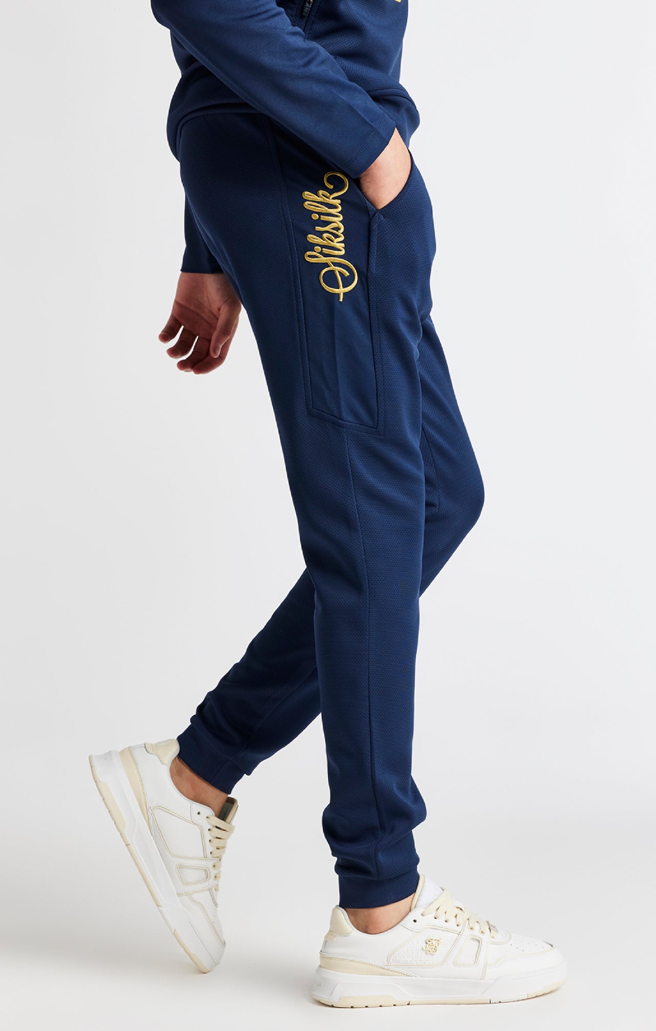 Boys Navy Retro Track Pant (1)