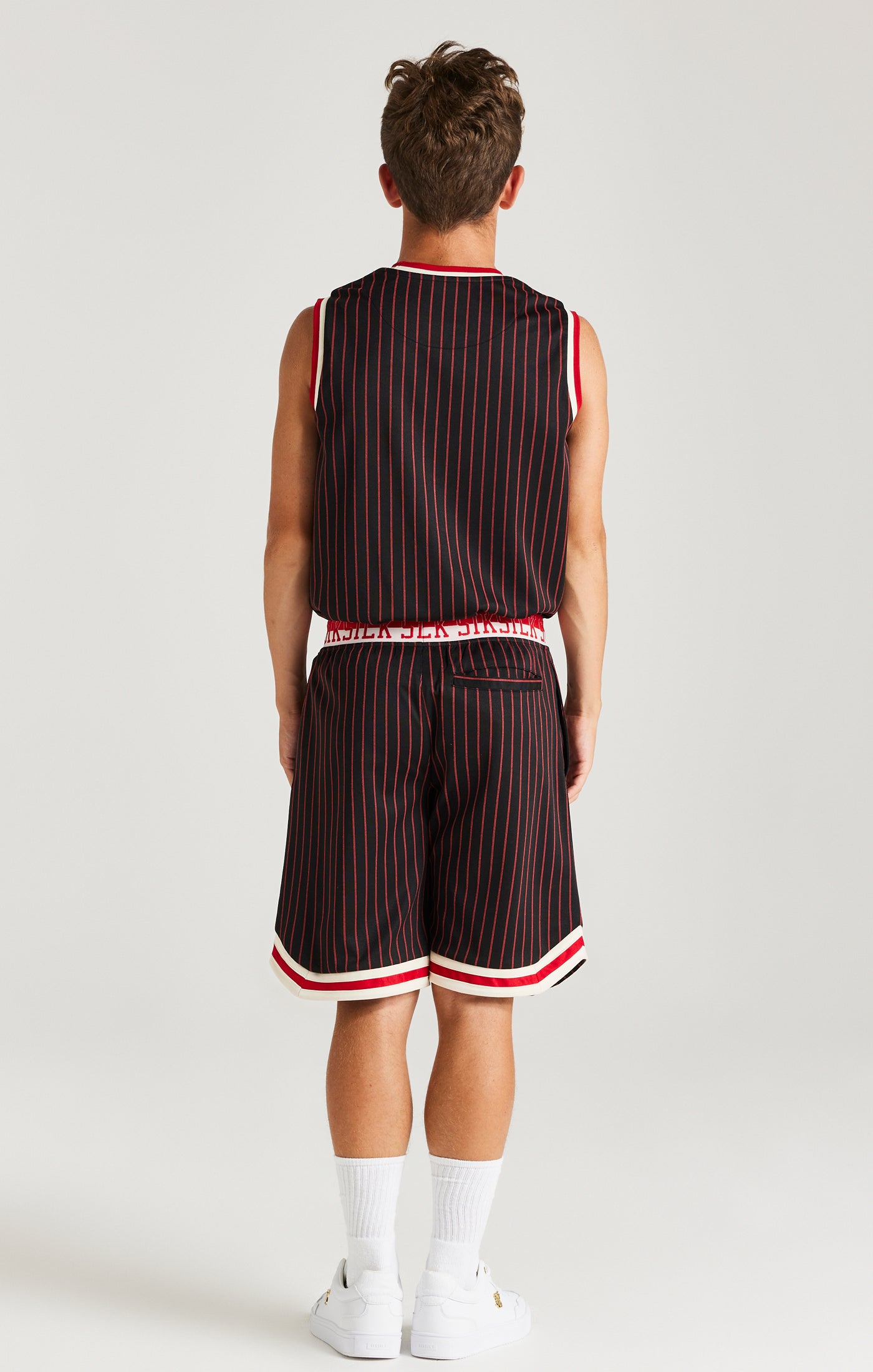 SikSilk Retro Classic Basketball Shorts - Black