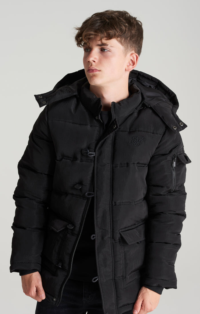Boys Black Puff Parka (1)