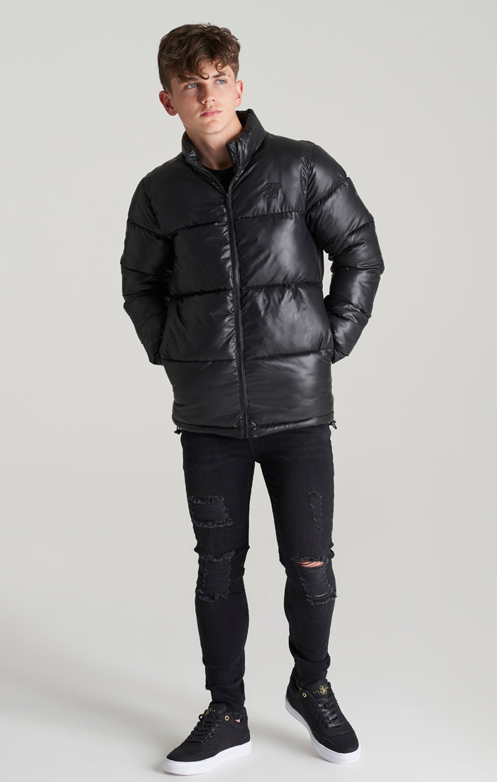 Load image into Gallery viewer, Boys Black Bubble Jacket (3)