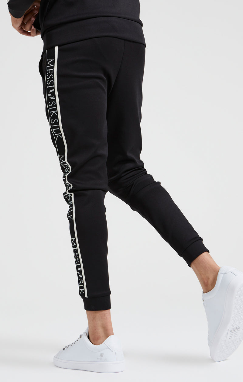 Boys Messi x SikSilk Black Taped Pant (1)