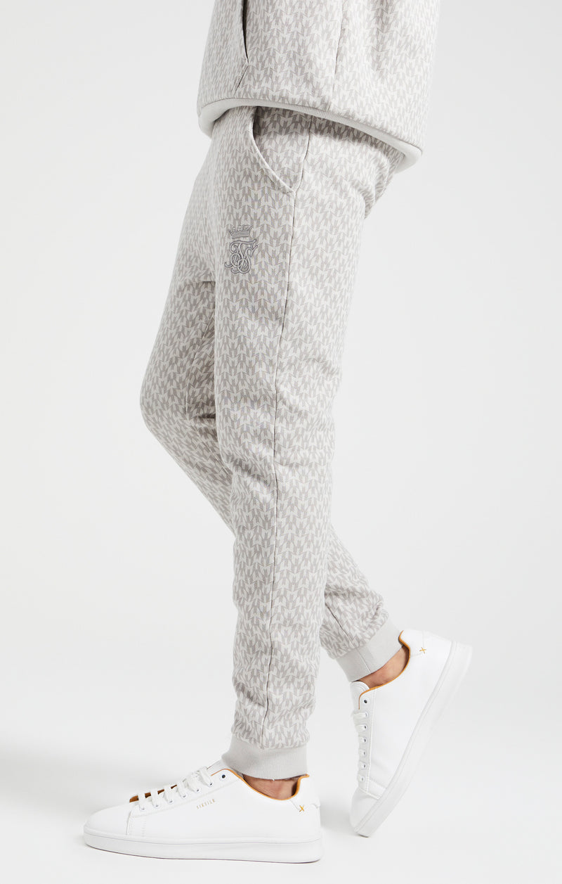 Boys Messi x SikSilk Grey Printed Cuffed Jogger (1)