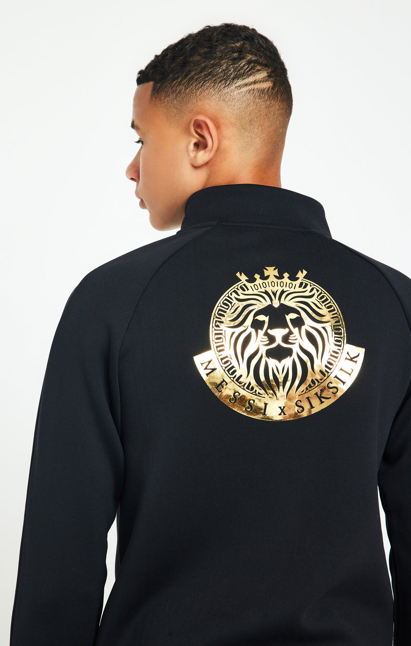 Messi X SikSilk Lion Zip Top - Black
