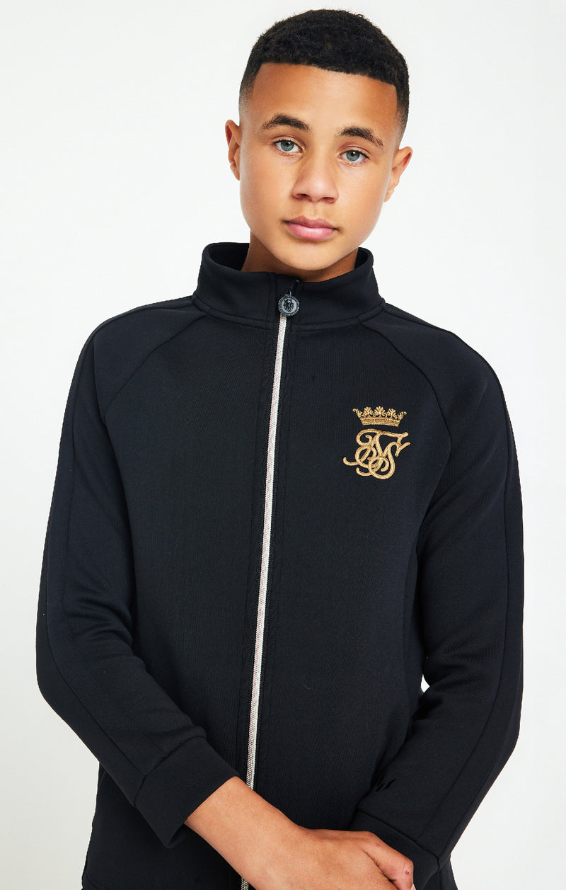 Messi X SikSilk Lion Zip Top - Black (1)