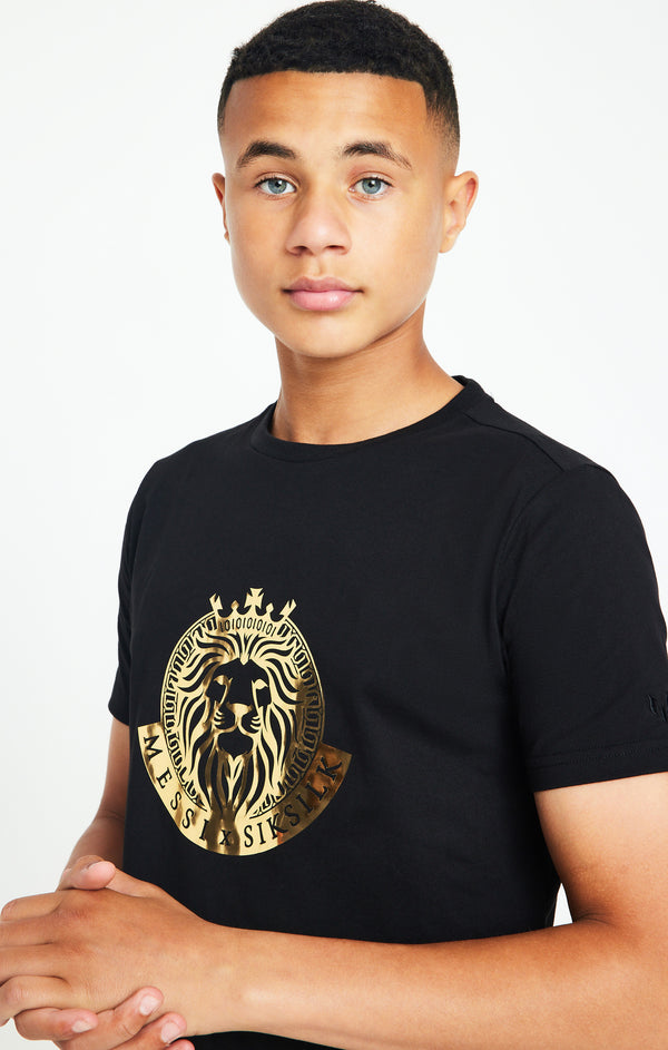 Boys Messi x SikSilk Black Graphic T-Shirt