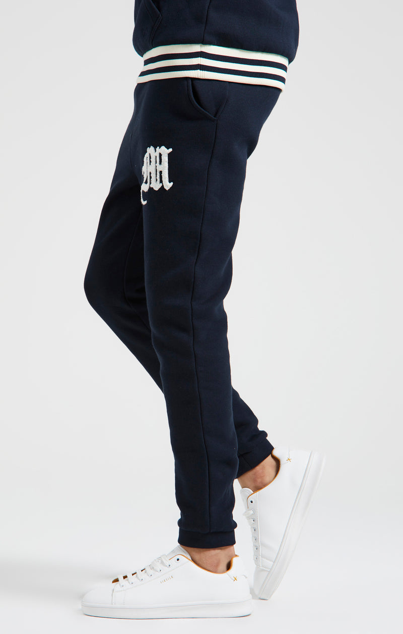 Boys Messi x SikSilk Navy Logo Pant (1)