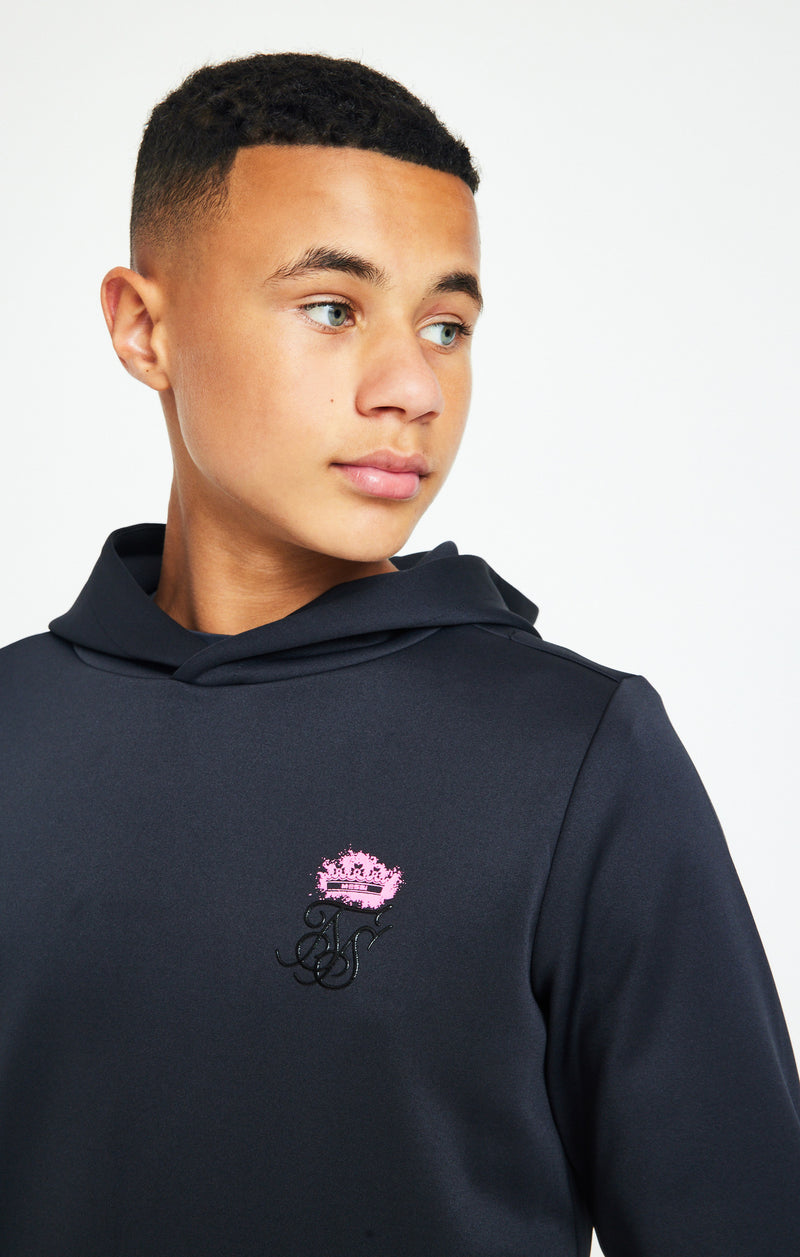 Boys Messi x SikSilk Grey Overhead Hoodie (1)