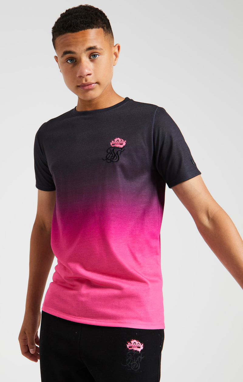 Boys Messi x SikSilk Pink Fade T-Shirt