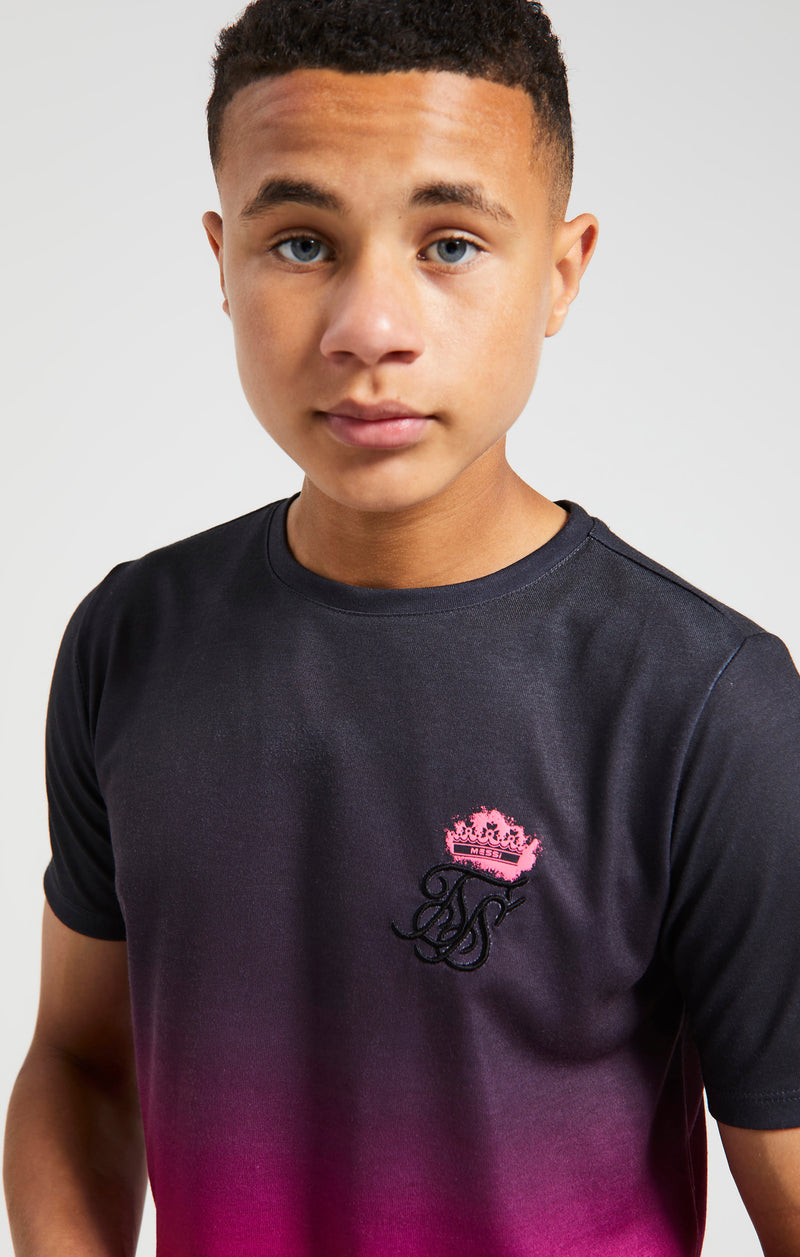 Boys Messi x SikSilk Pink Fade T-Shirt (1)