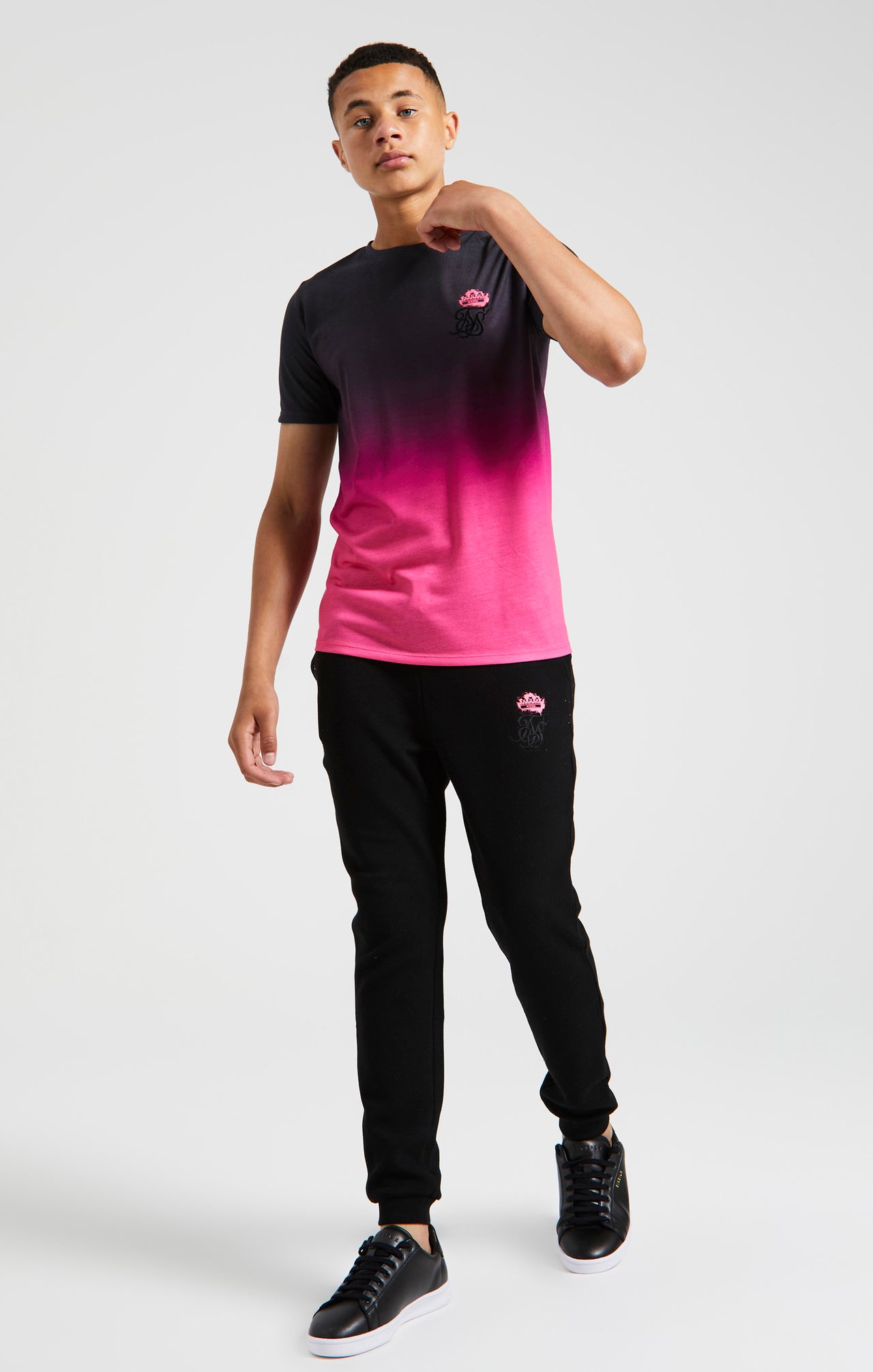 Boys Messi x SikSilk Pink Fade T-Shirt (3)