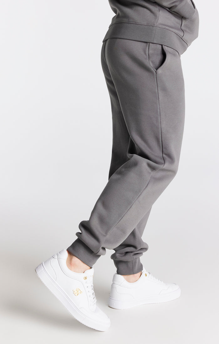 Boys Grey Marl Essentials Cuffed Jogger (1)