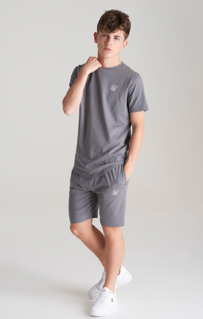 Boys Grey T-Shirt And Short Twin Set (1)
