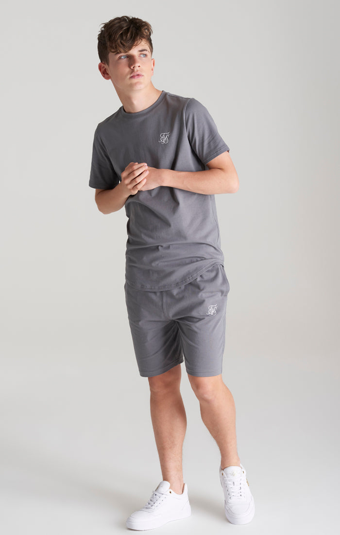 Boys Grey T-Shirt And Short Twin Set