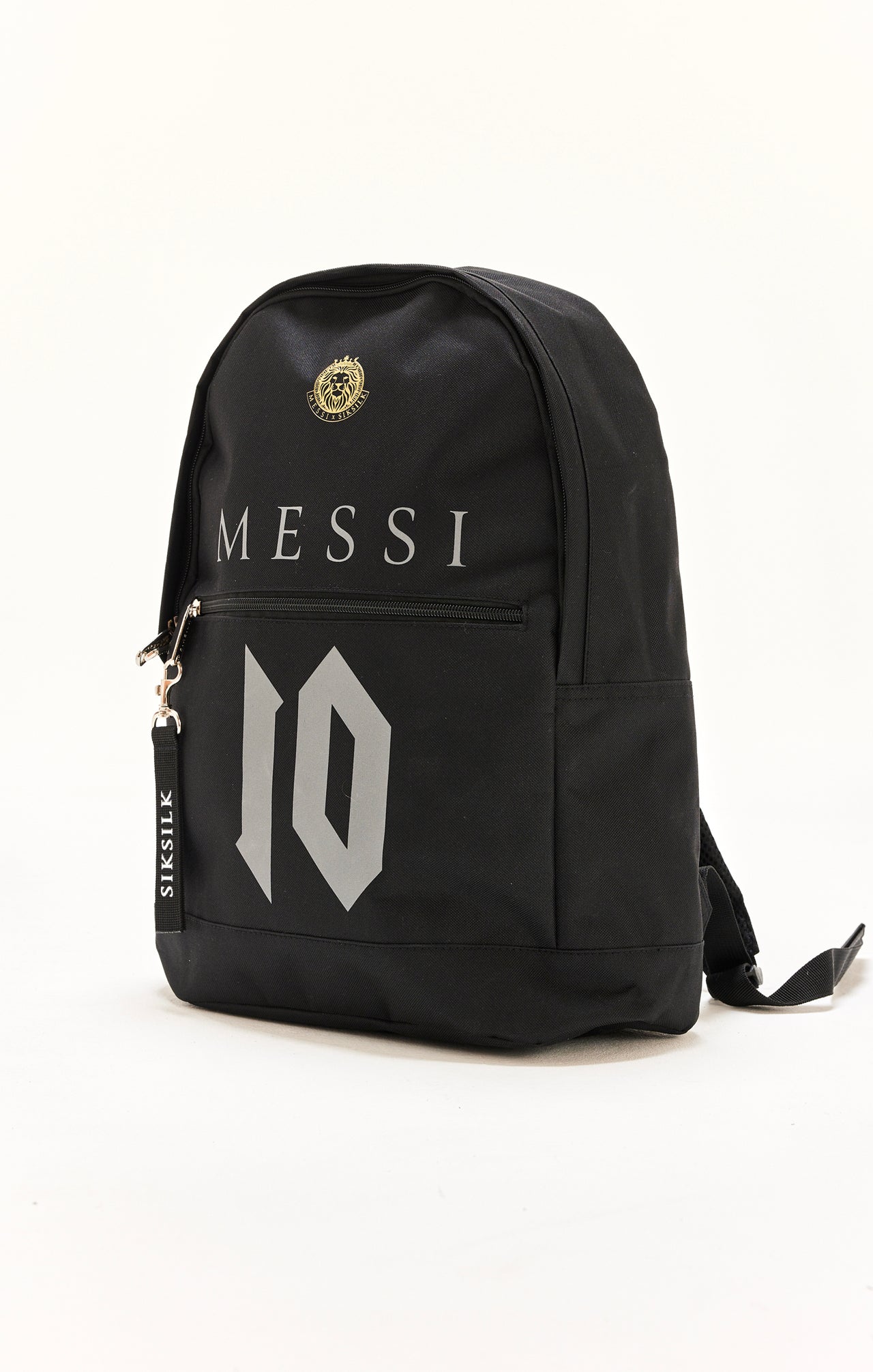 Boys Black Messi x SikSilk Front Pocket Rucksack (1)