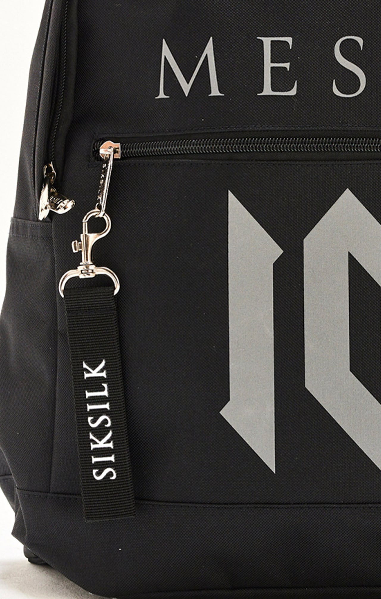 Boys Black Messi x SikSilk Front Pocket Rucksack (3)