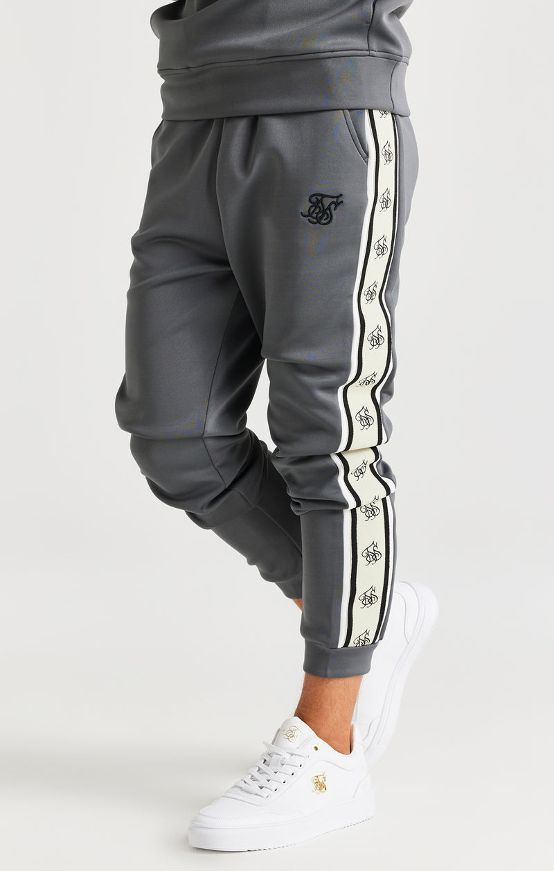 SikSilk Cali Tape Joggers - Grey