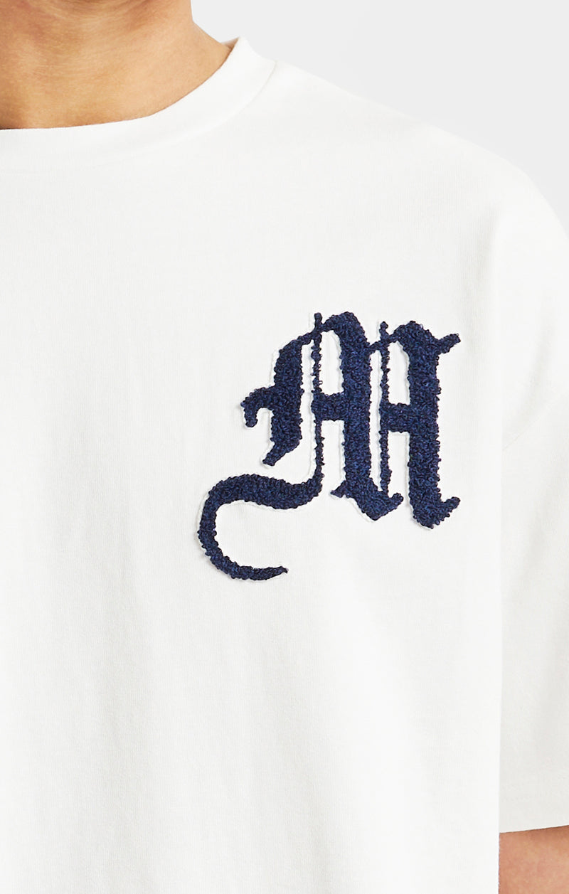 Boys Messi x SikSilk Ecru Lion Graphic Oversized T-Shirt (1)