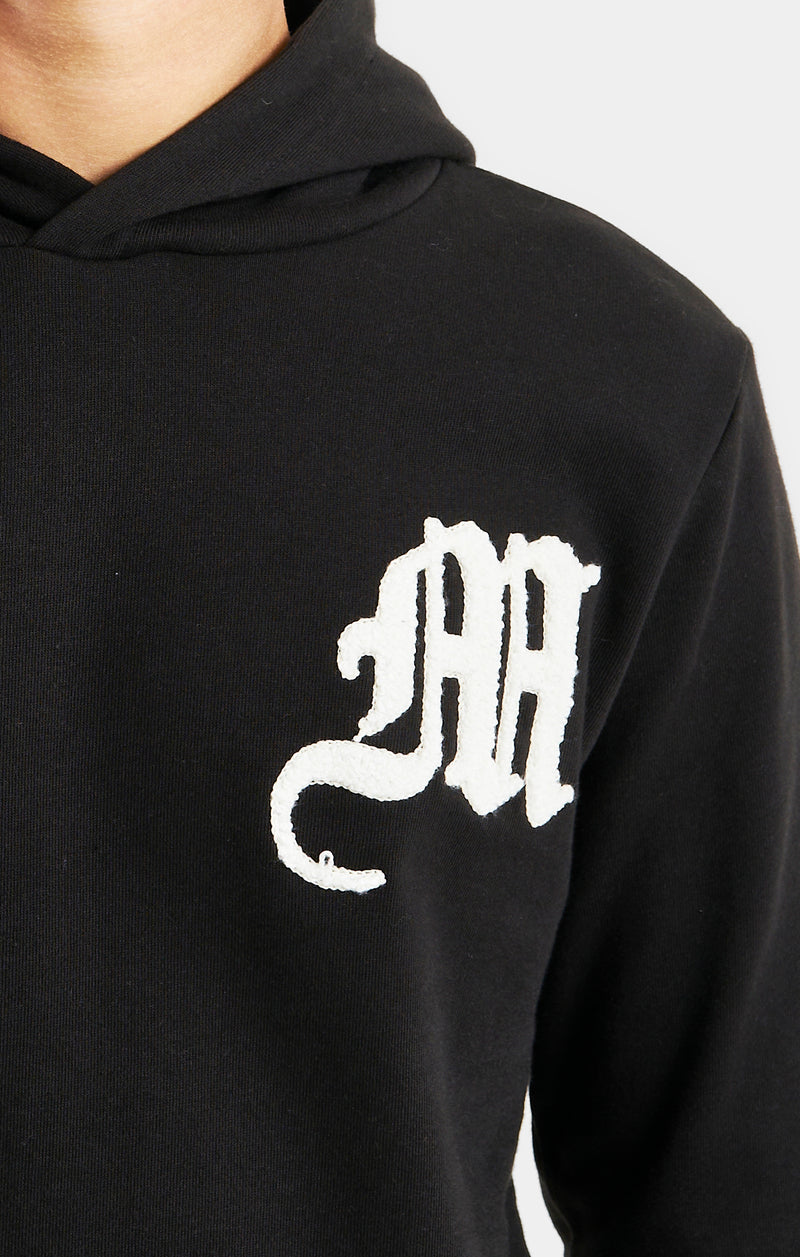 Messi x SikSilk Logo Overhead Hoodie - Black (1)