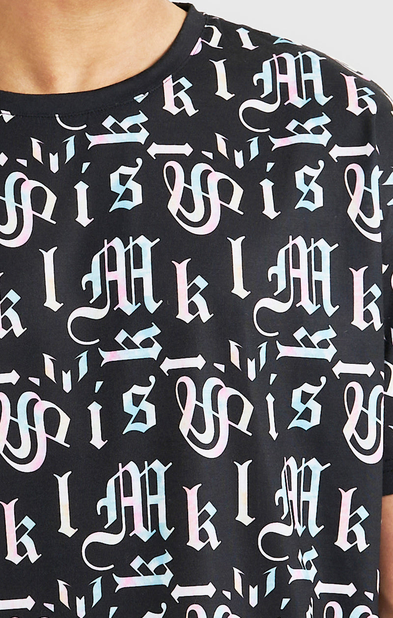 Boys Messi x SikSilk Black Printed T-Shirt (1)