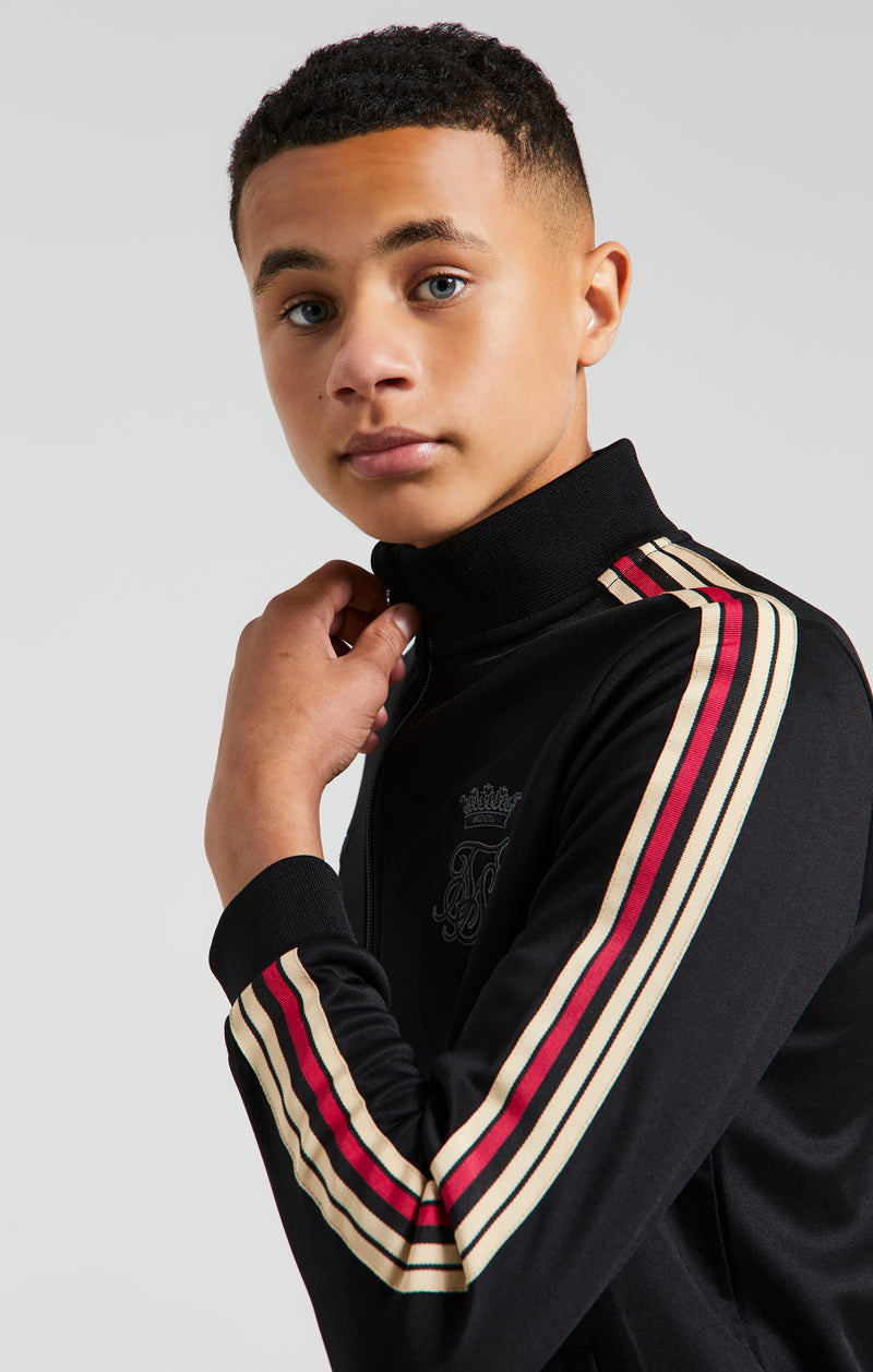 Messi x SikSilk Funnel Zip Through - Black (1)