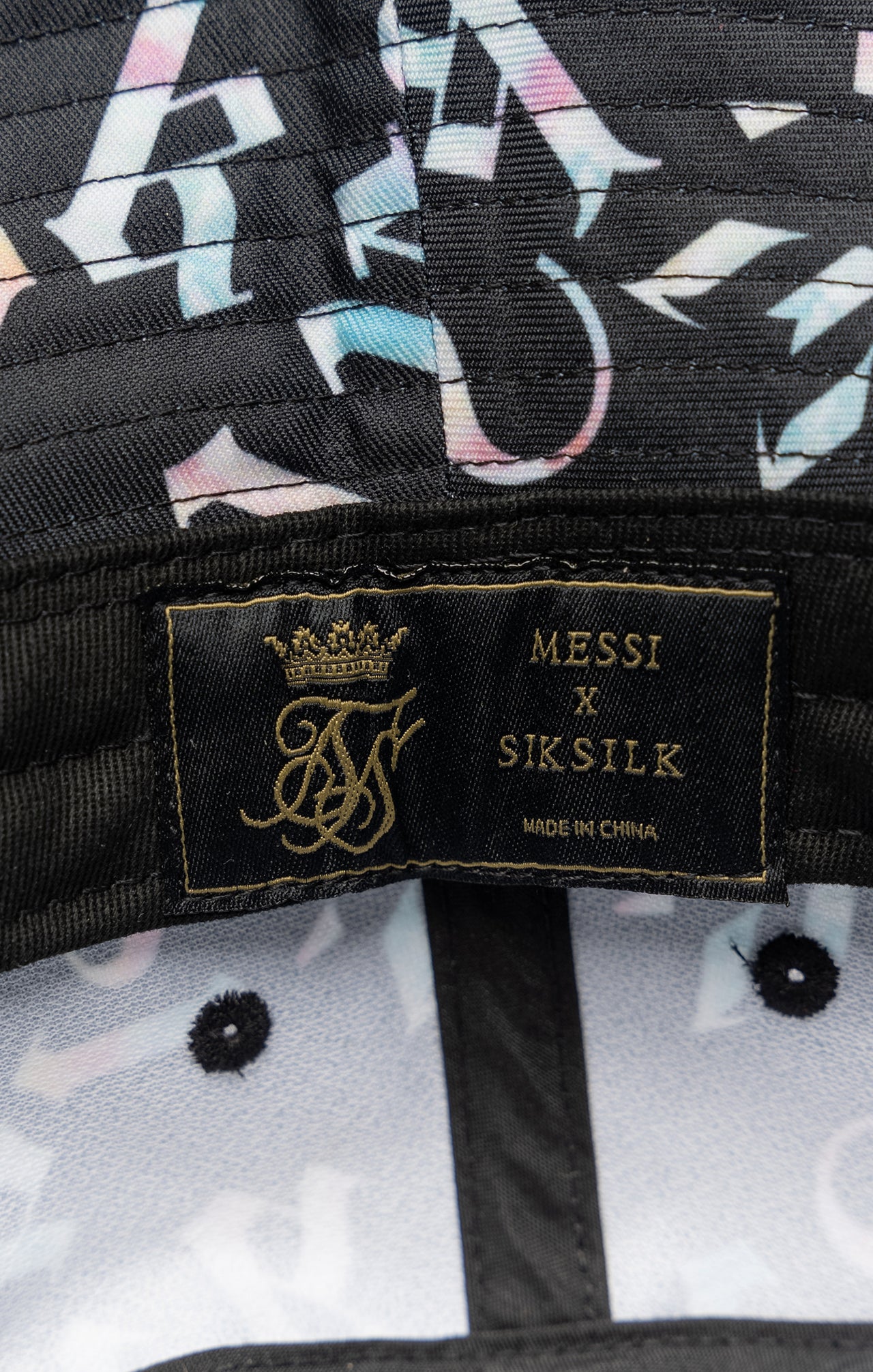 Messi x SikSilk AOP Bucket Hat - Black (1)