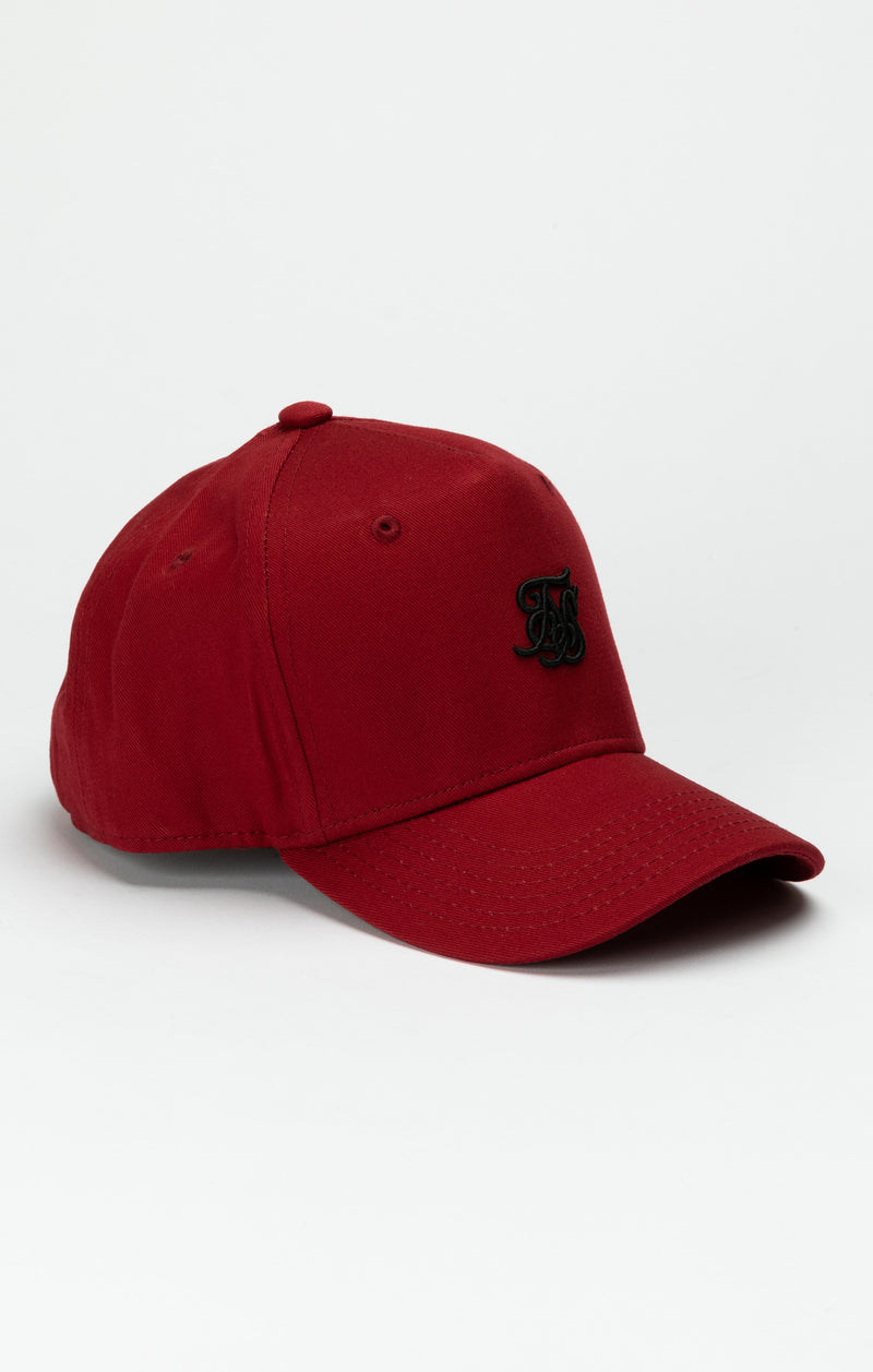 Boys Red Embroidered Trucker Cap