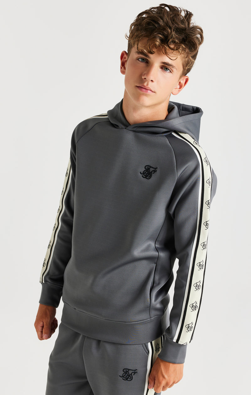 SikSilk Cali Tape Overhead Hoodie - Grey