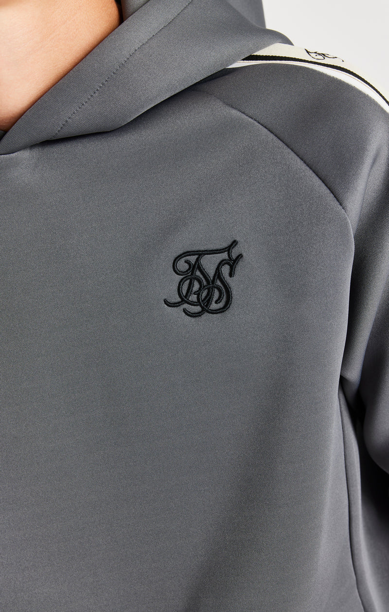 SikSilk Cali Tape Overhead Hoodie - Grey (1)
