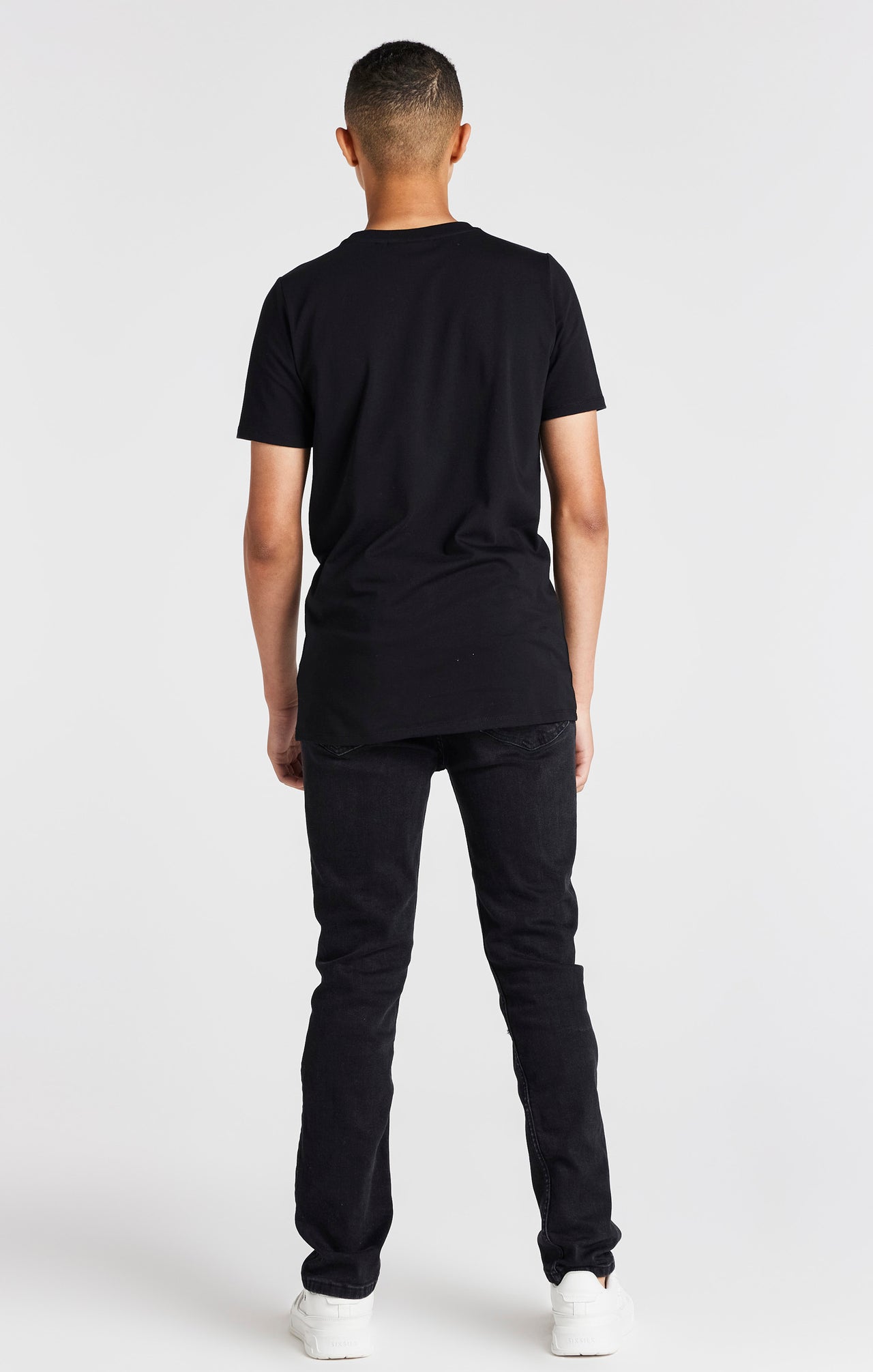 Boys Black Branded T-Shirt (4)