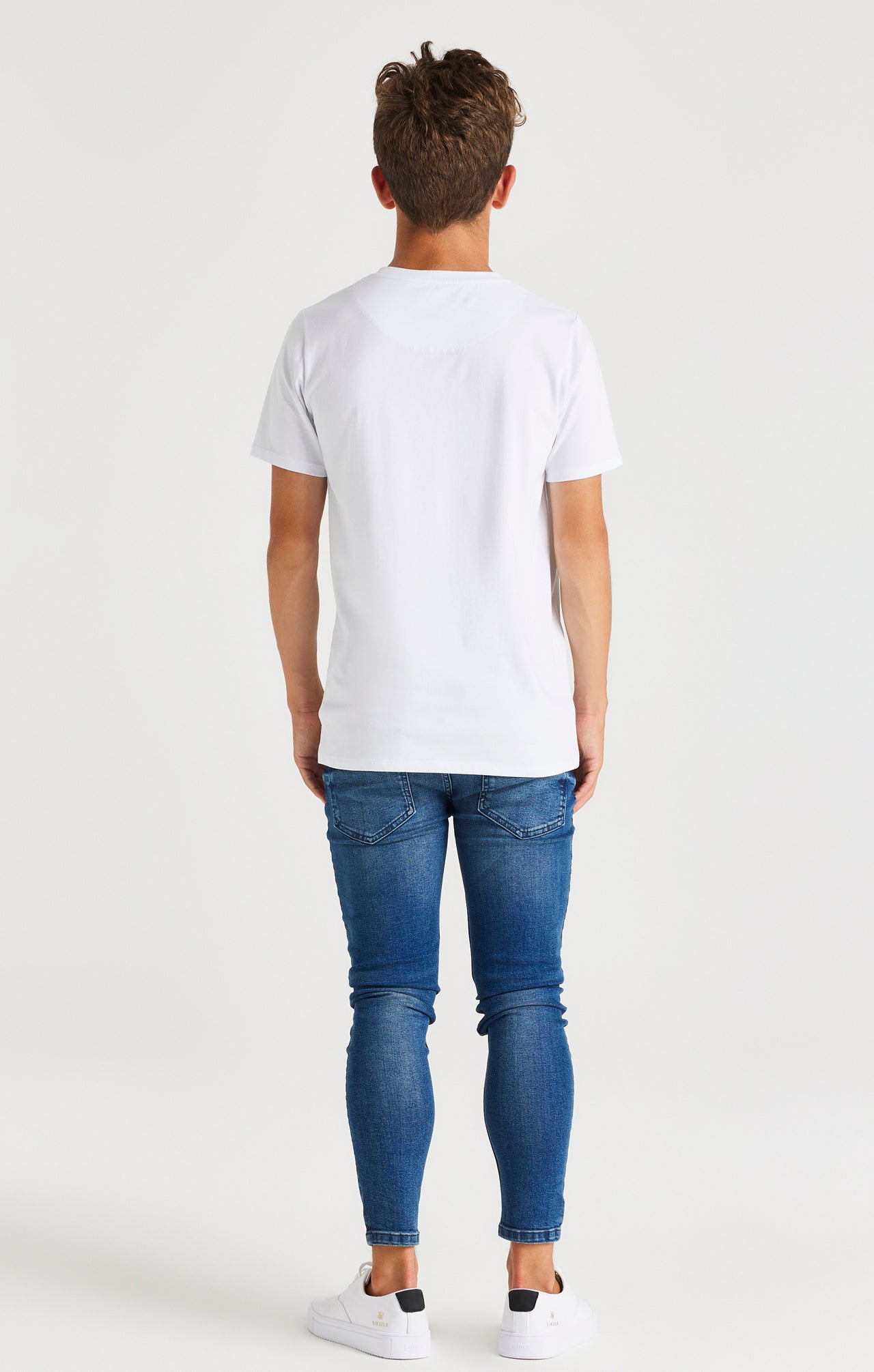 Boys White Branded T-Shirt (4)