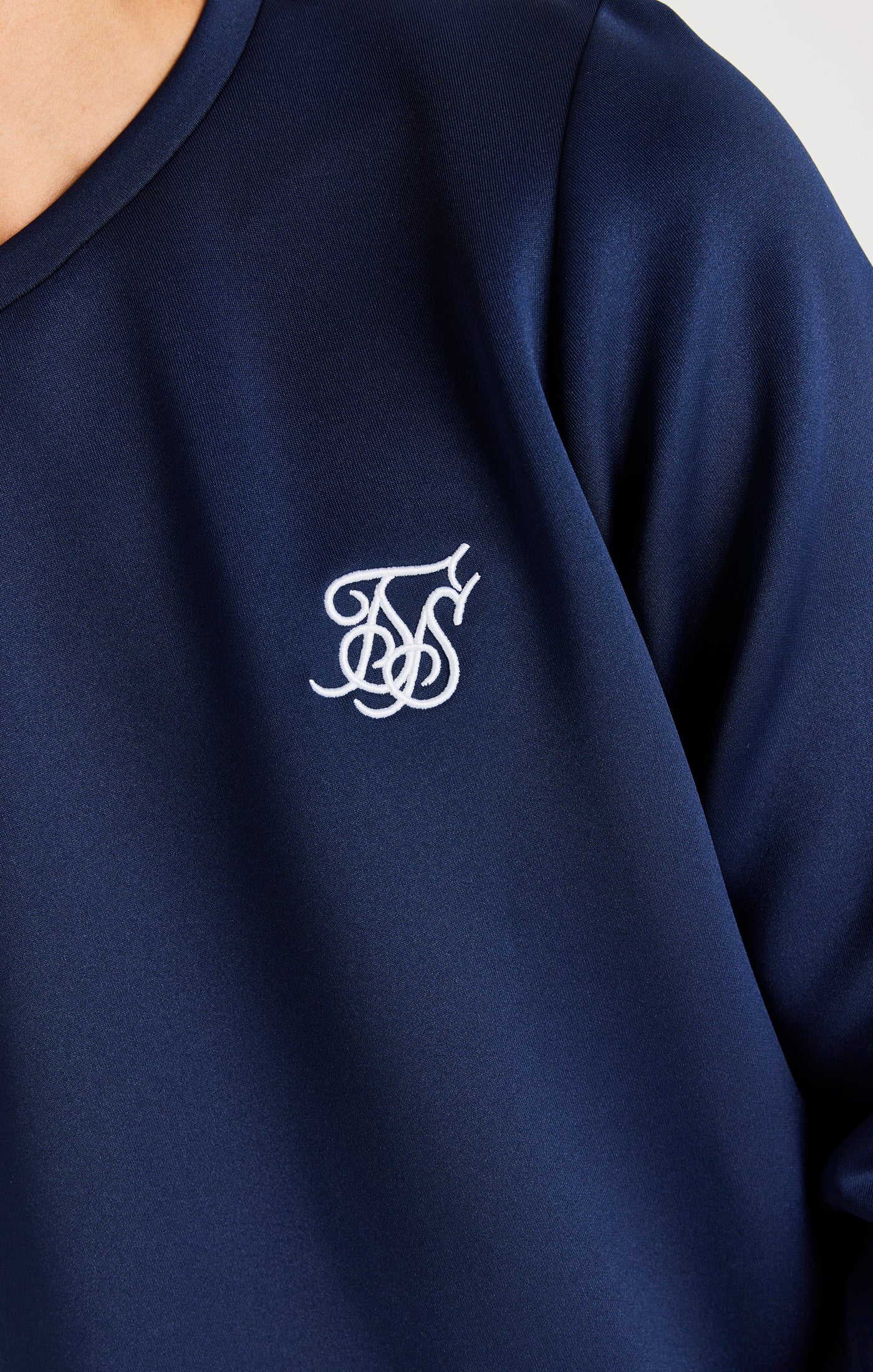 Load image into Gallery viewer, Boys Navy Poly Sweatshirt Tracksuit (5)