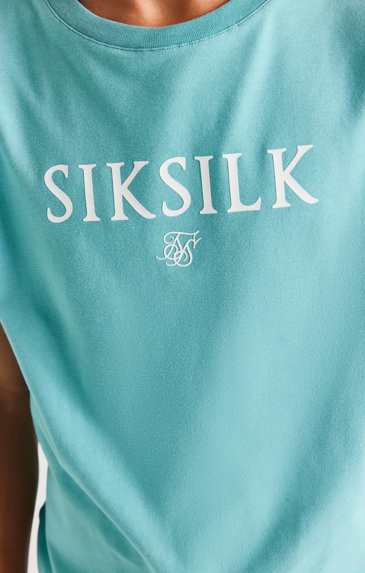 SikSilk Branded Tee - Teal (2)