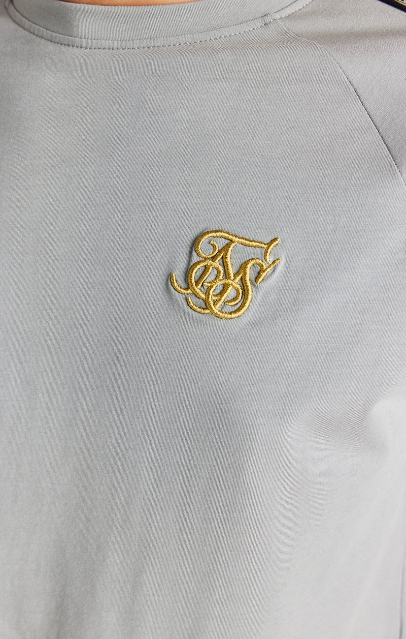 Boys Grey Taped Raglan T-Shirt (1)