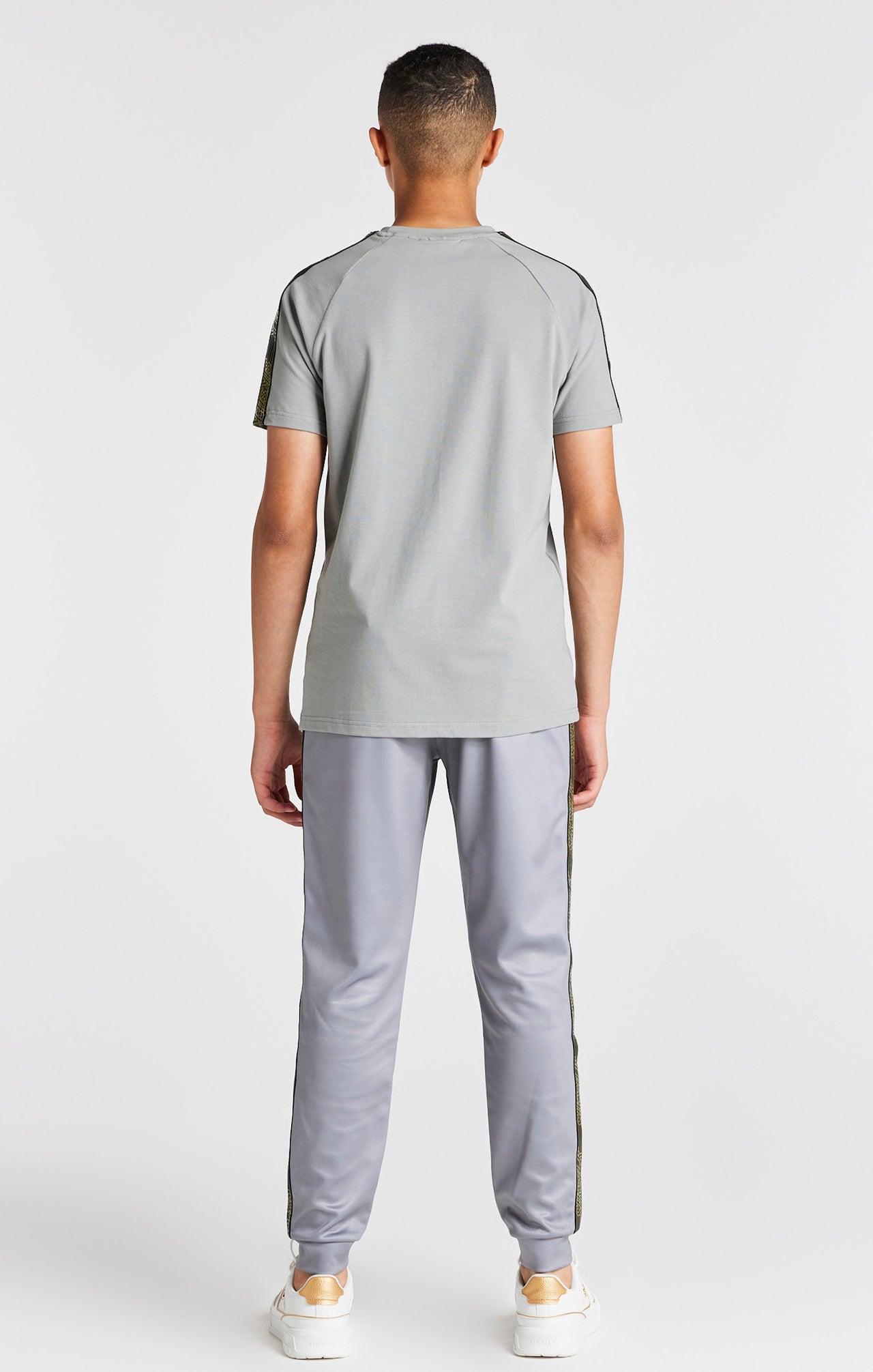 Boys Grey Taped Raglan T-Shirt (4)