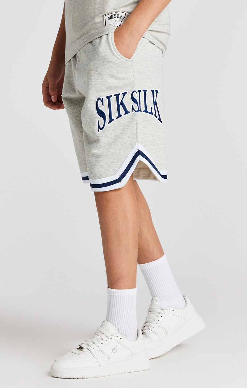 Boys Grey Marl Varsity Basketball Short