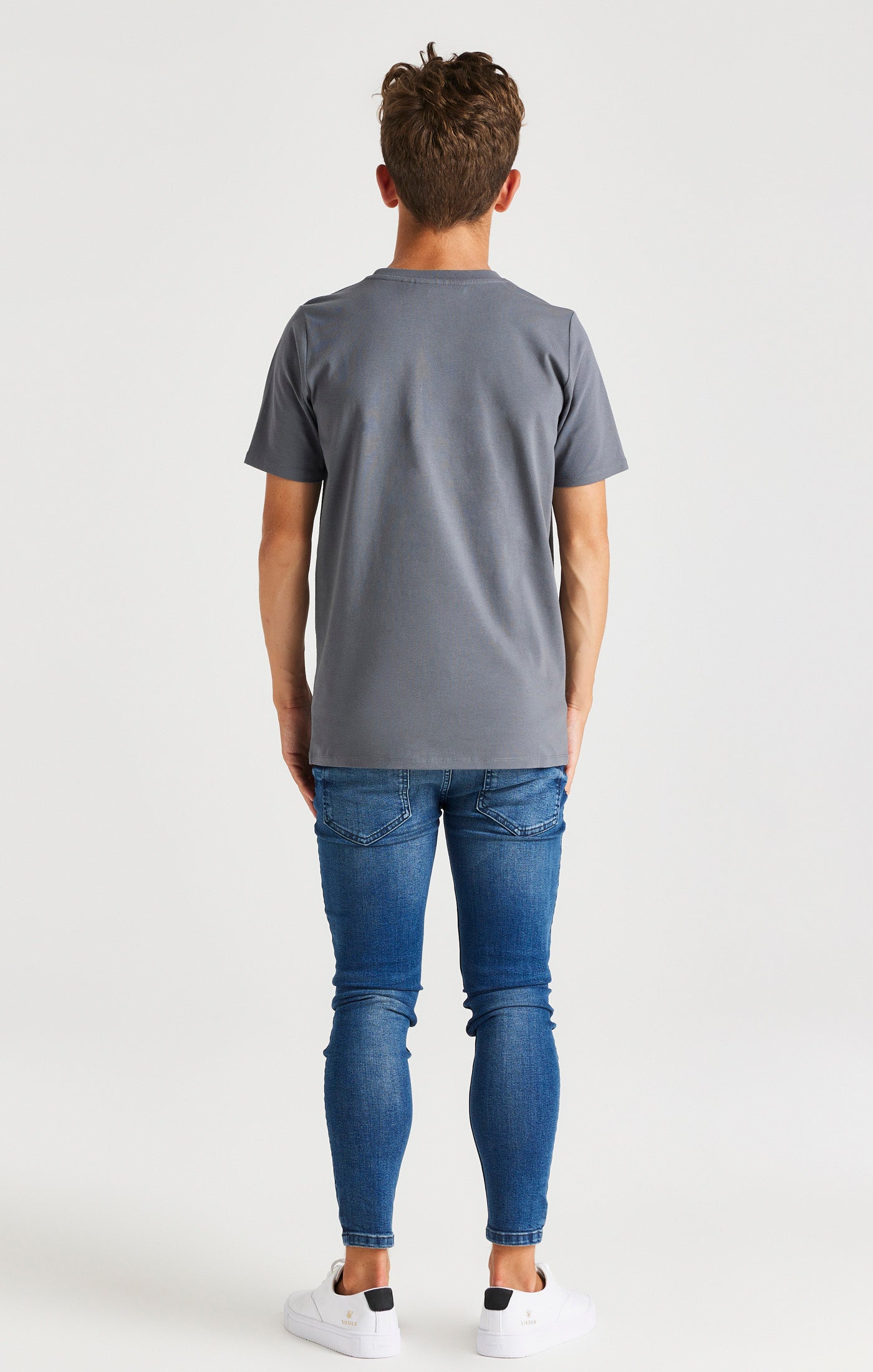 Load image into Gallery viewer, Boys Grey Branded T-Shirt (3)