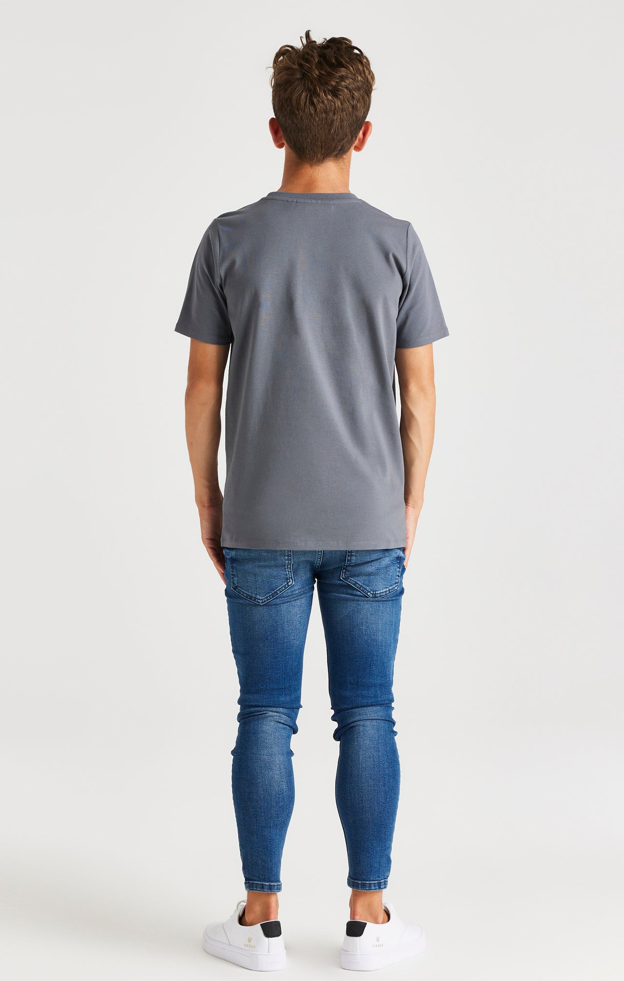 Boys Grey Branded T-Shirt (3)