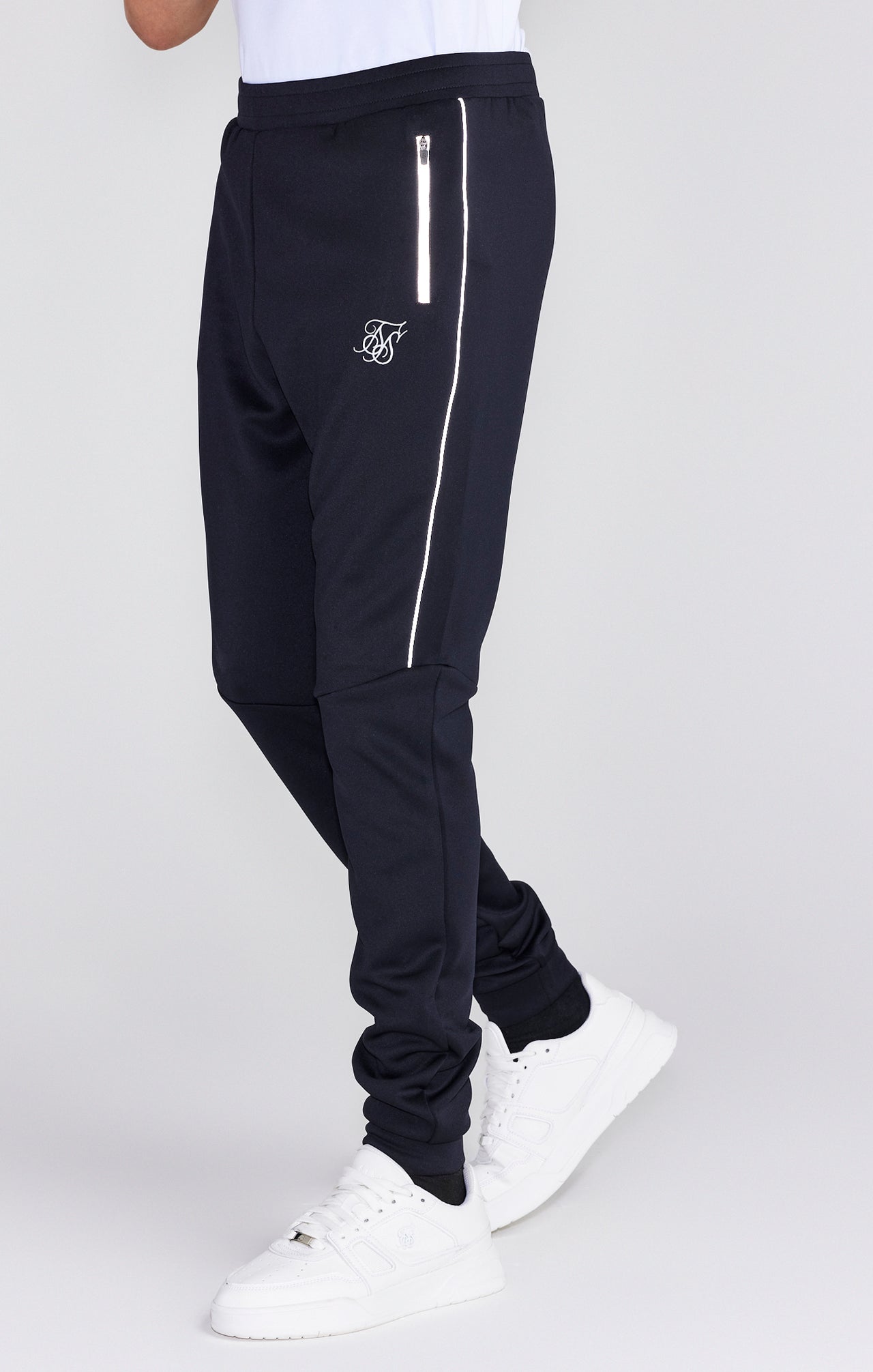 Boys Black Poly Jogger