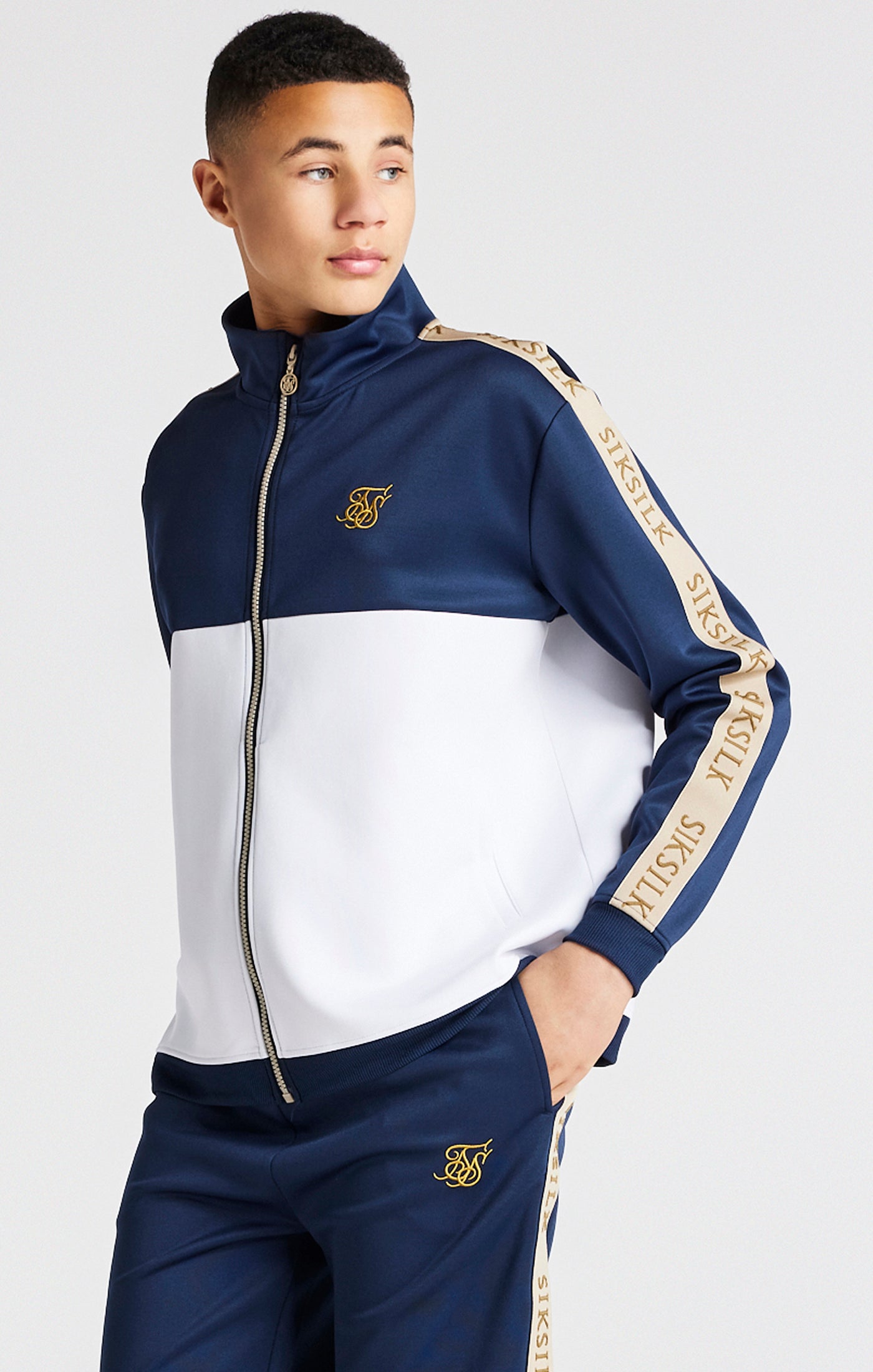 Sik silk navy store tracksuit