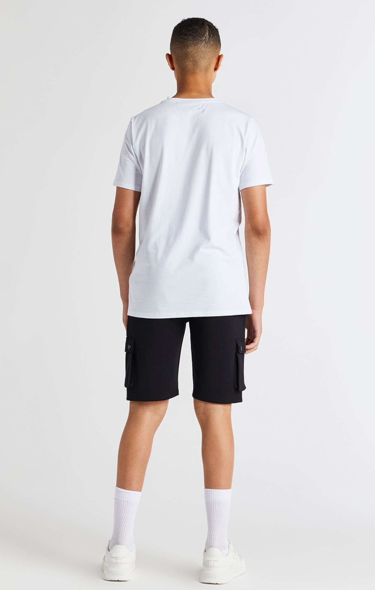 Boys Black Cargo Short (4)