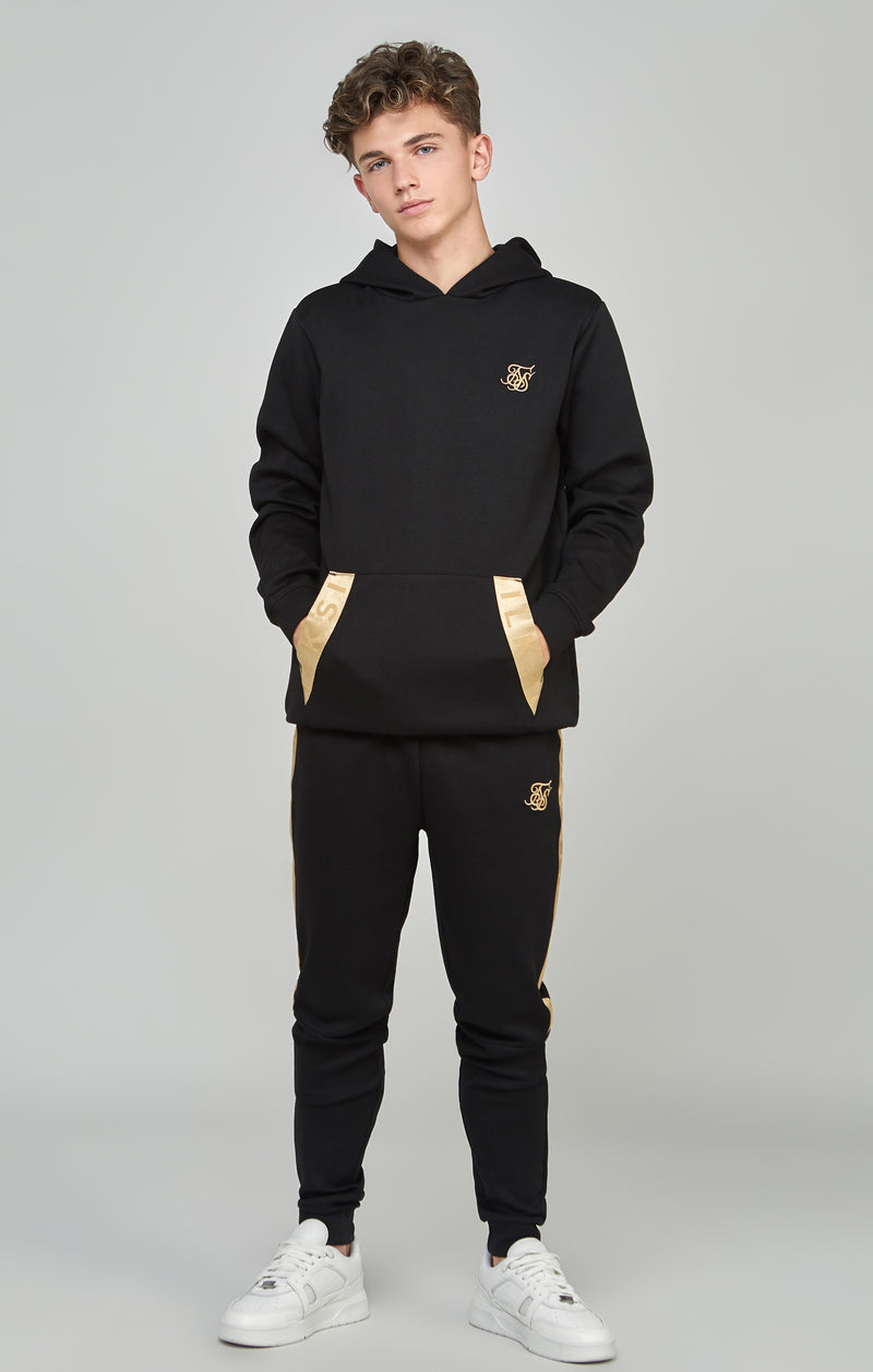 Boys Black Taped Hoodie (1)
