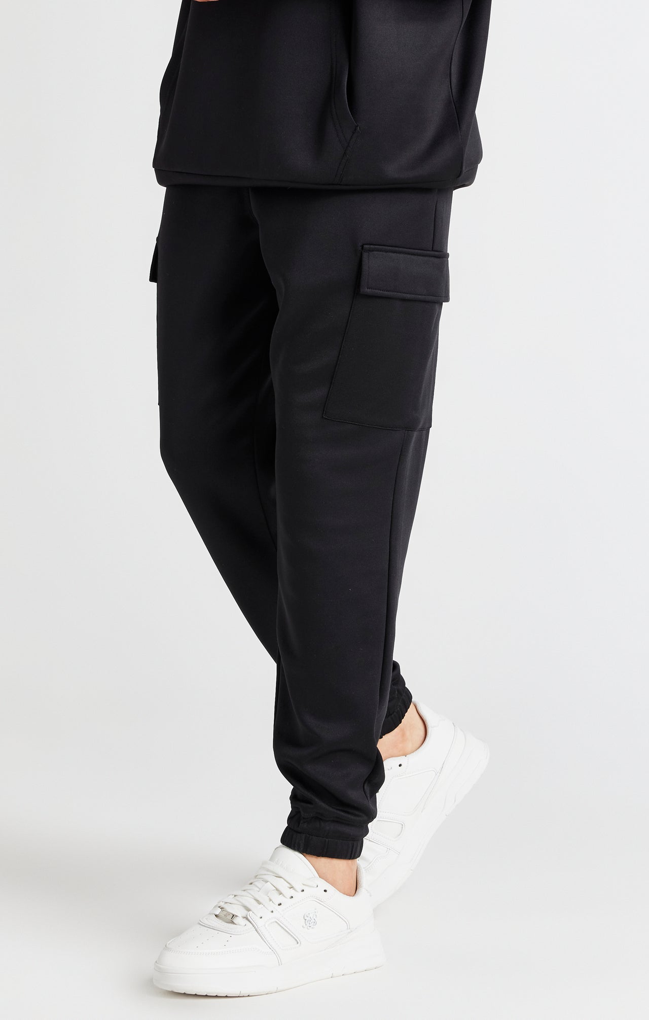 Boys Black Cargo Pant