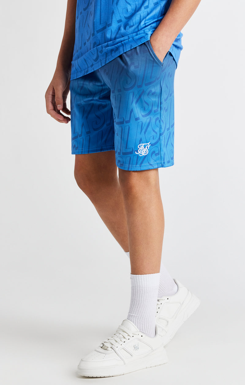 Boys Blue Branded Fade Regular Fit Short