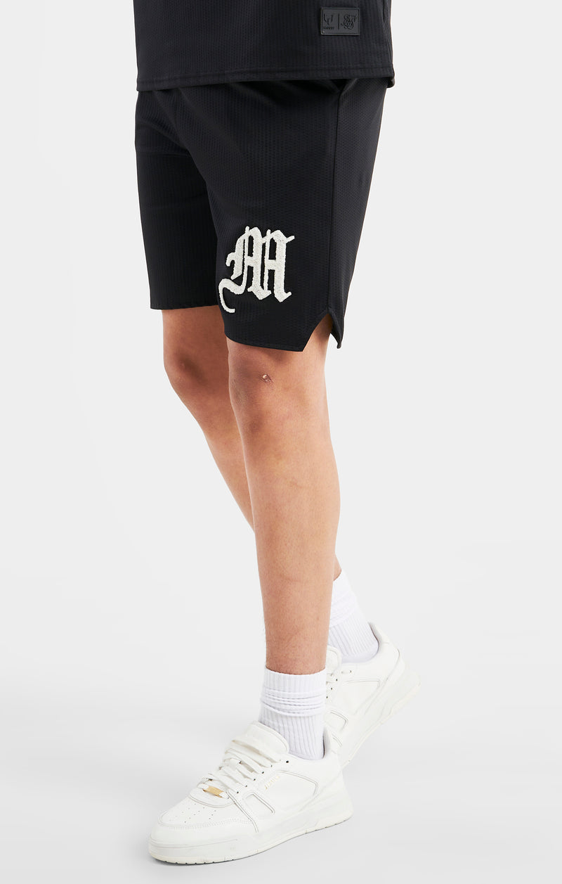 Messi x SikSilk Logo Loose Fit Shorts - Black