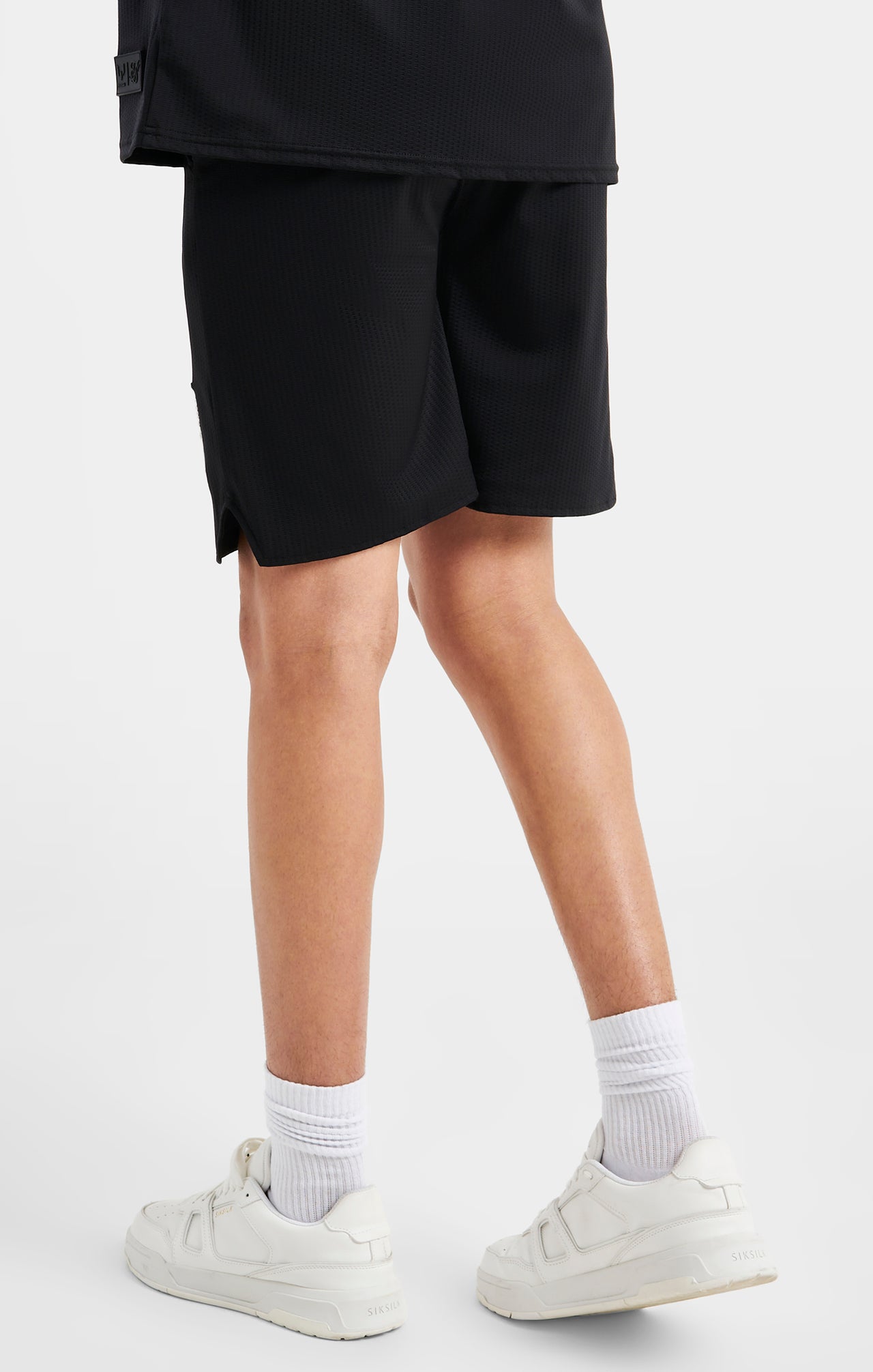 Messi x SikSilk Logo Loose Fit Shorts - Black (3)